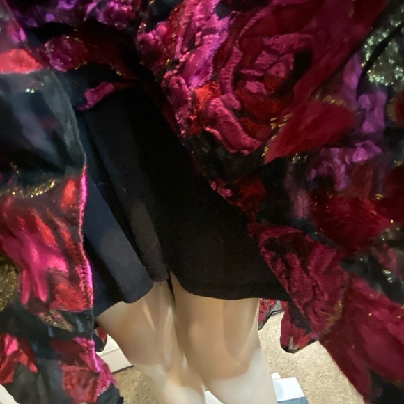 RACHEL Rachel Roy Sleeveless Floral Metallic Jacquard High-Low Dress Size 8 NWT - Picture 4 of 8